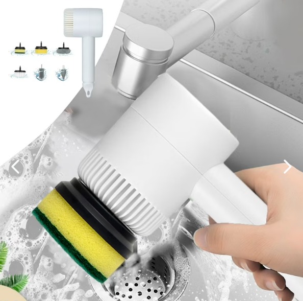🧼 Cepillo de Limpieza Eléctrico 5 en 1 – Limpieza Profunda Sin Esfuerzo